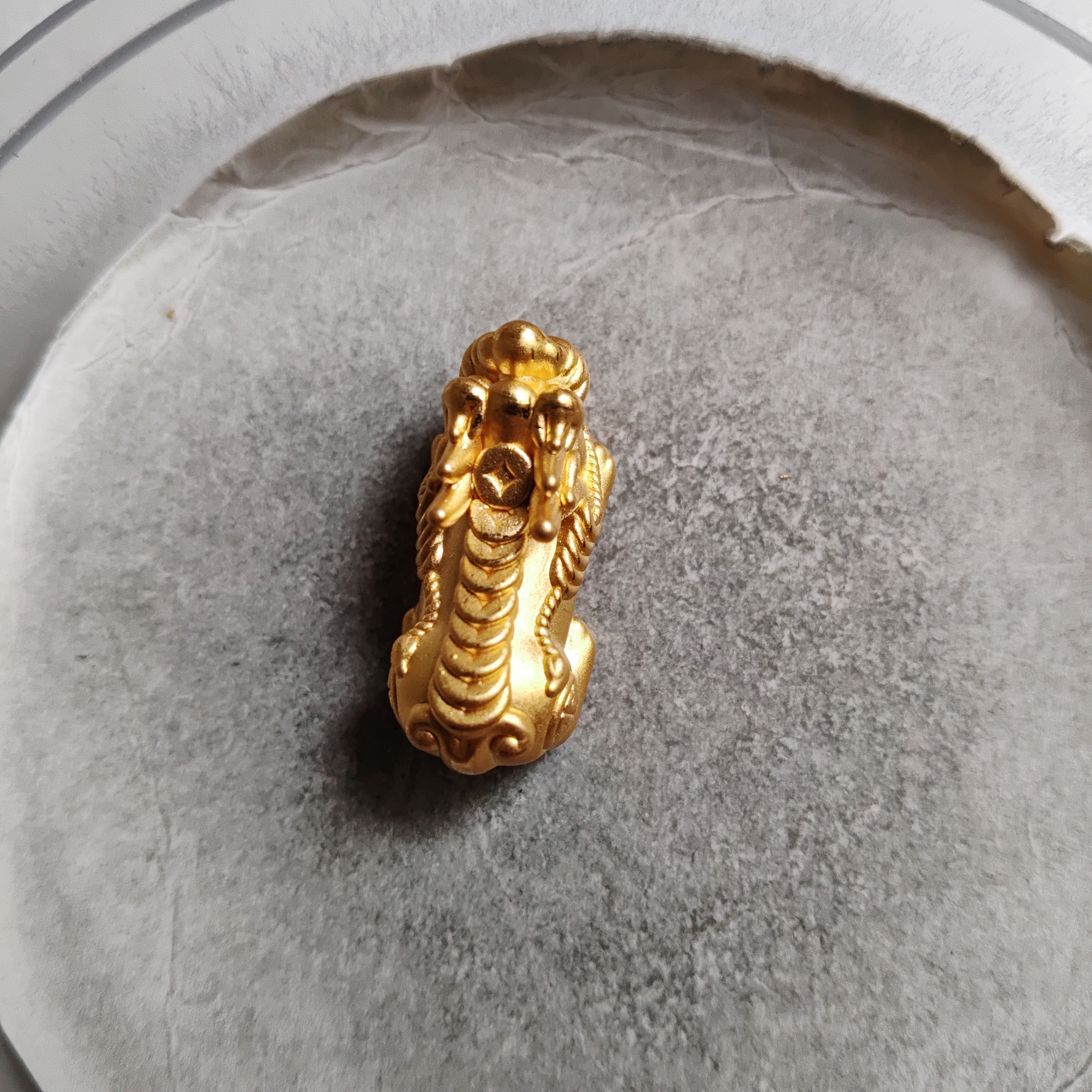 金元宝足金999貔貅珠子首饰