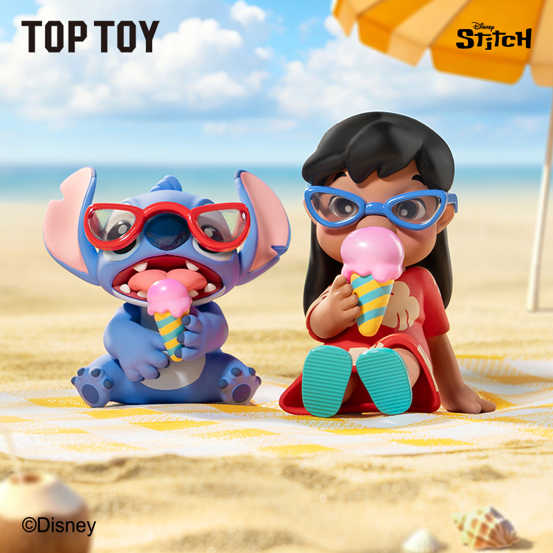 【TOP TOY】迪士尼史迪奇和莉萝欢乐日常系列手办盲盒公仔摆件礼物