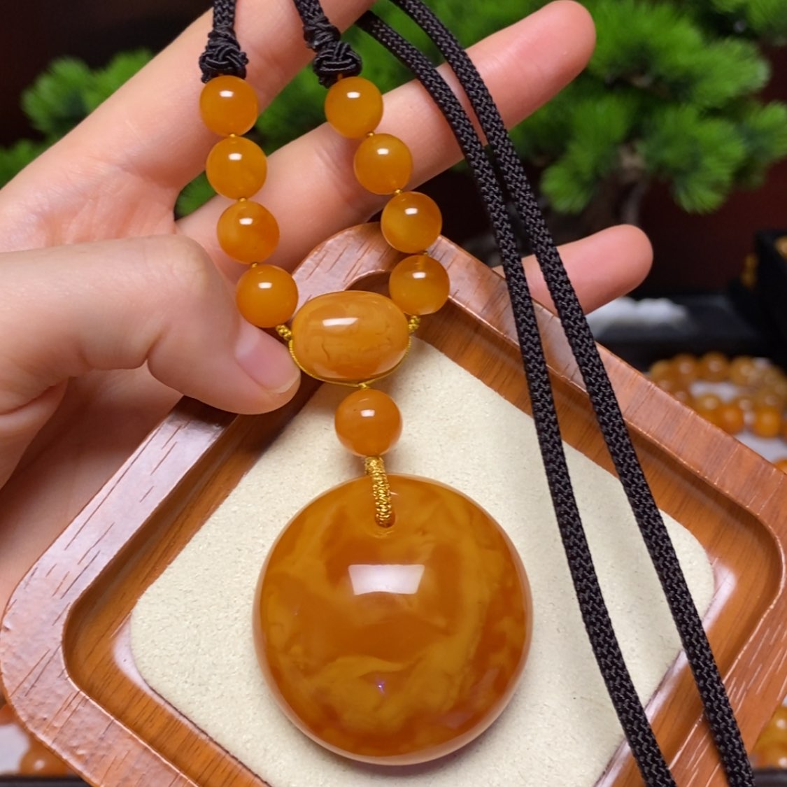 【闪购商品】蜜蜡颈饰未镶嵌项链