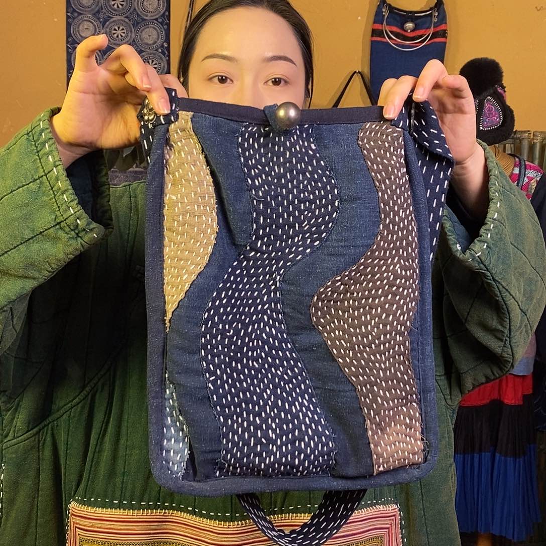 织绣手工土布包包