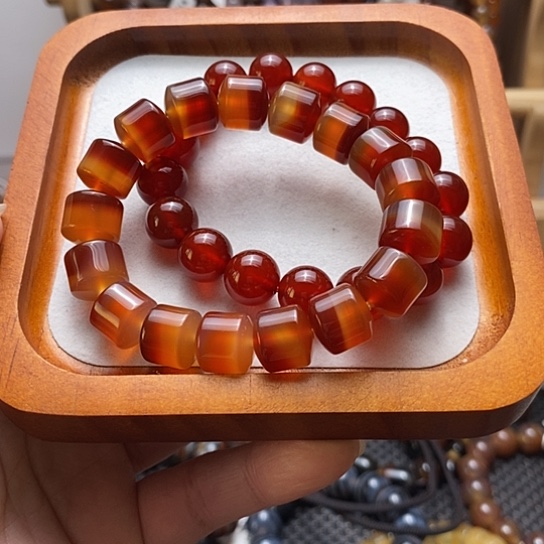 通***）玛瑙/玉髓合金手链