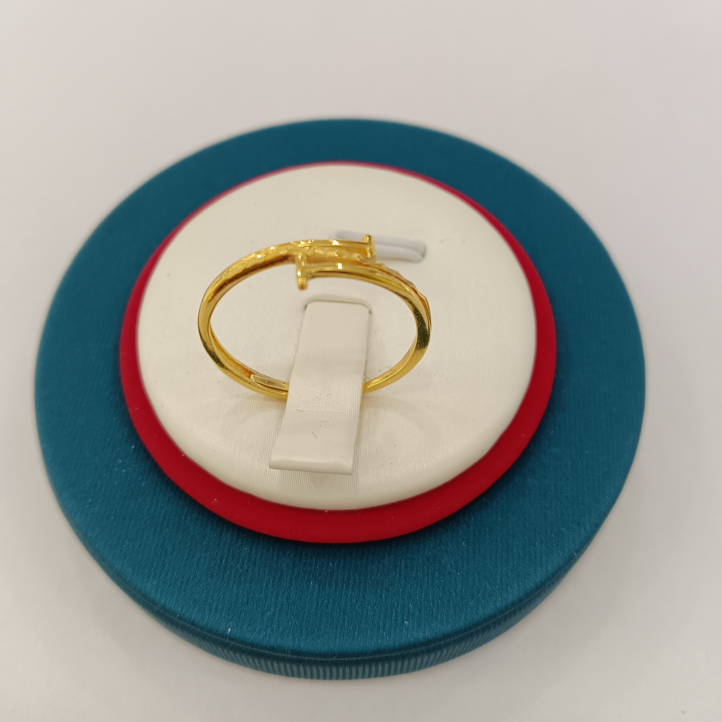 合金戒指 T字开口戒