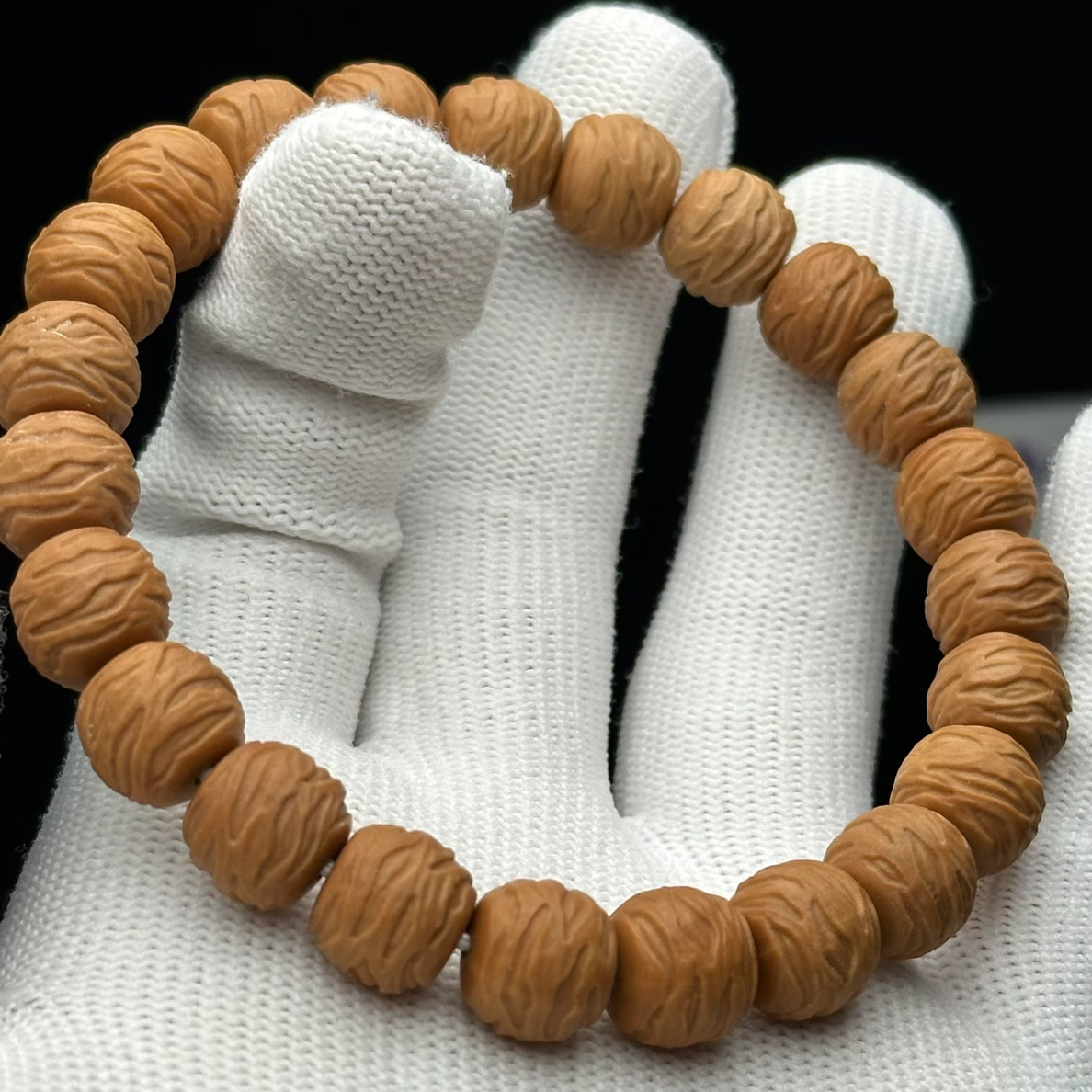 【墨凡-破茧】全品破茧成蝶 小馒头料猴头手串精工雕刻 无科技文玩