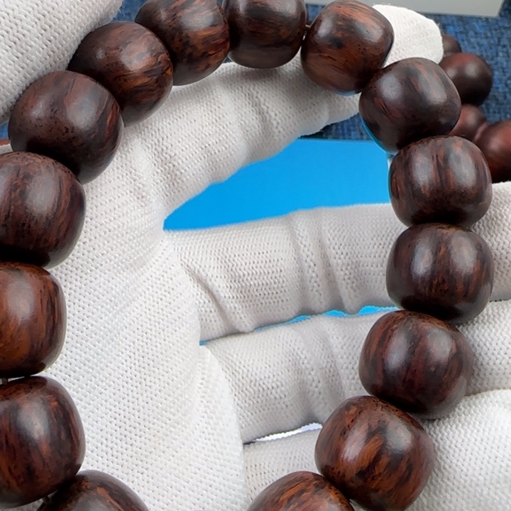 波***霖降真香海南红将花梨公14 15老型单圈