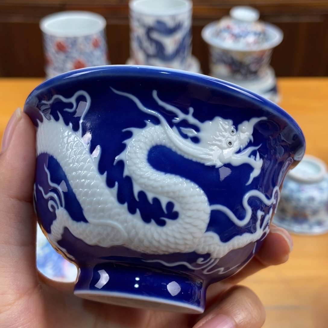 手绘现代茶具非古董