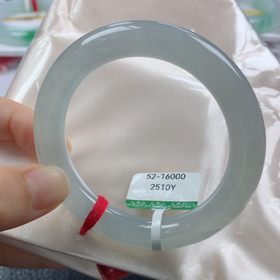 未镶嵌手镯翡翠缅甸天然翡翠A货52.4圆