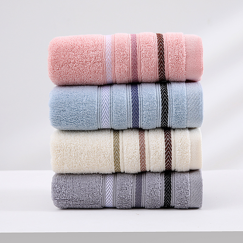 纯棉洗脸毛巾加厚吸水平织面巾柔软情侣成人成人