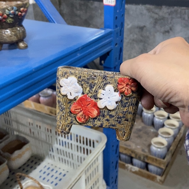 陶瓷花盆单场满9.9发9*7*7