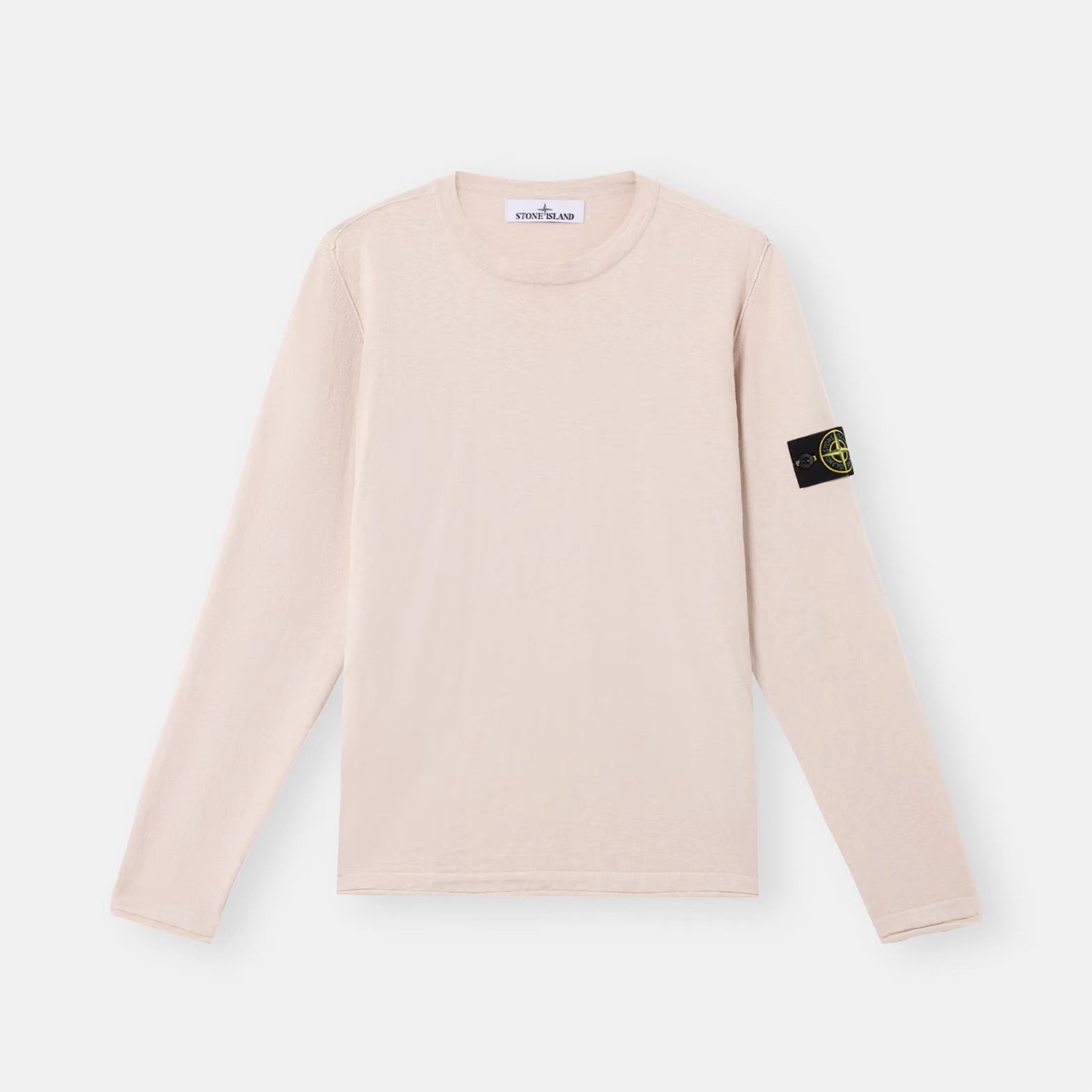 现货Stone Island石头岛外缝线不收边卫衣 粉色 25款 专柜3000+