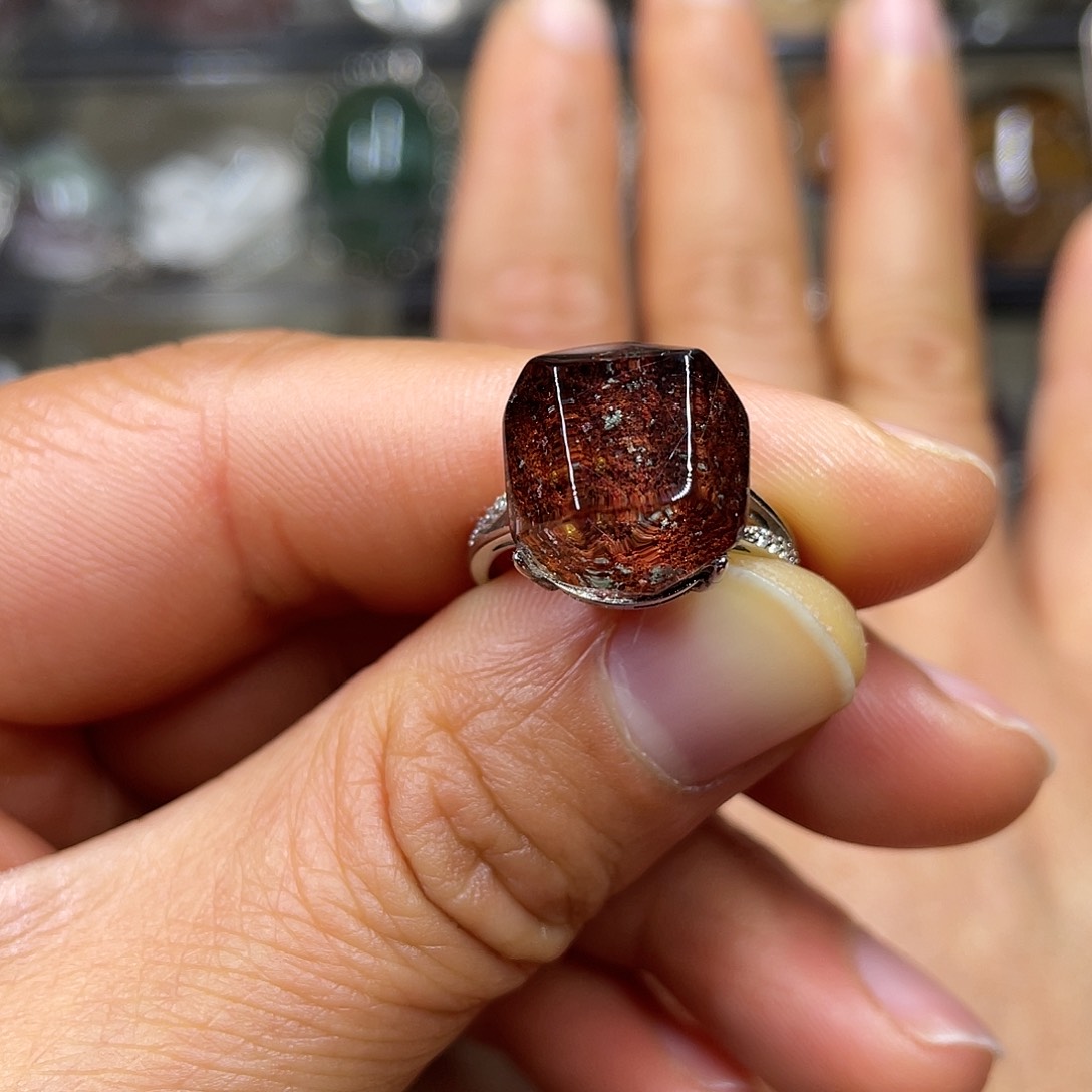 【闪购商品】水晶珠宝半成品银S925镶嵌戒指