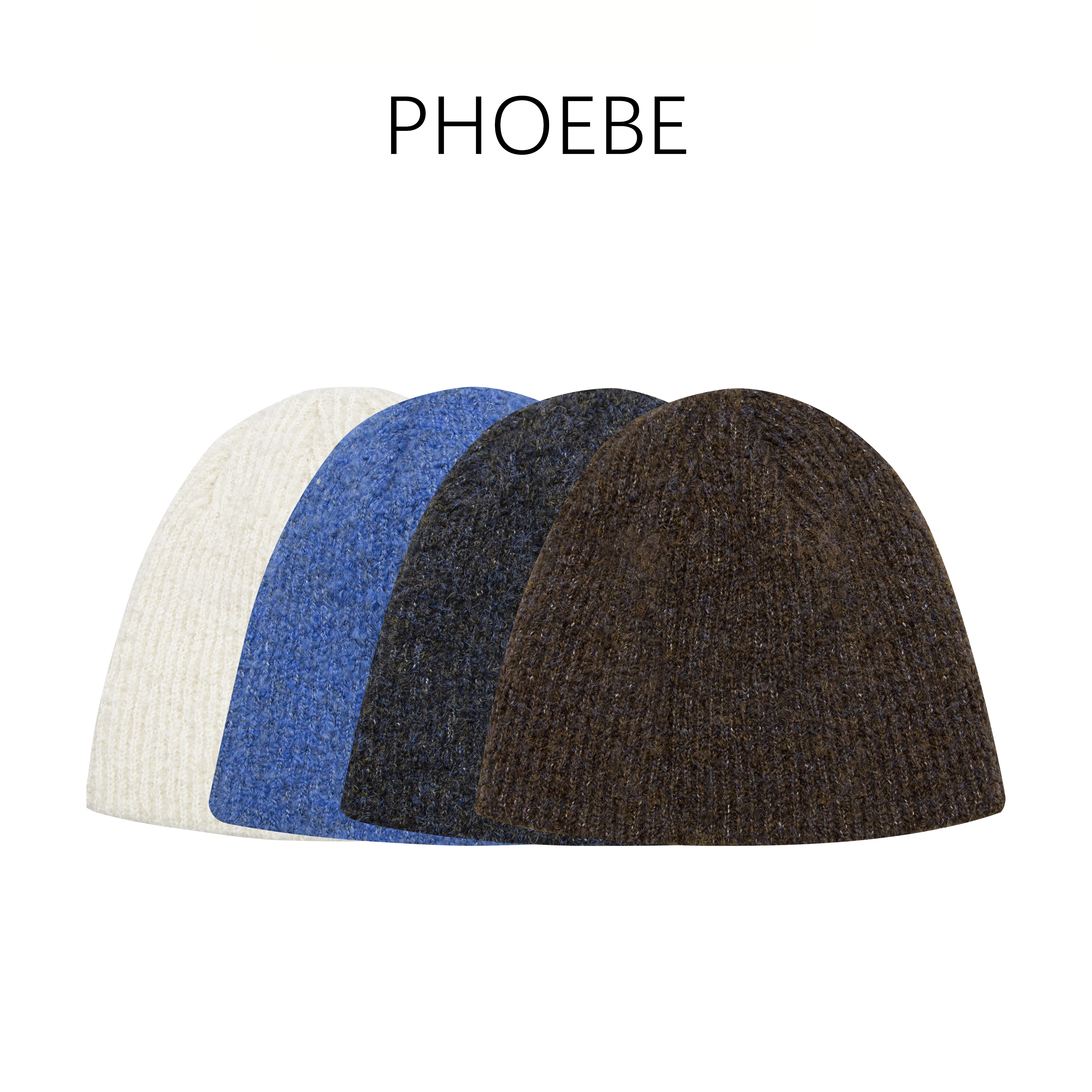 韩【镇店针织帽】PHOEBE叶姐 秋冬新款针织设计帽HF5102101F