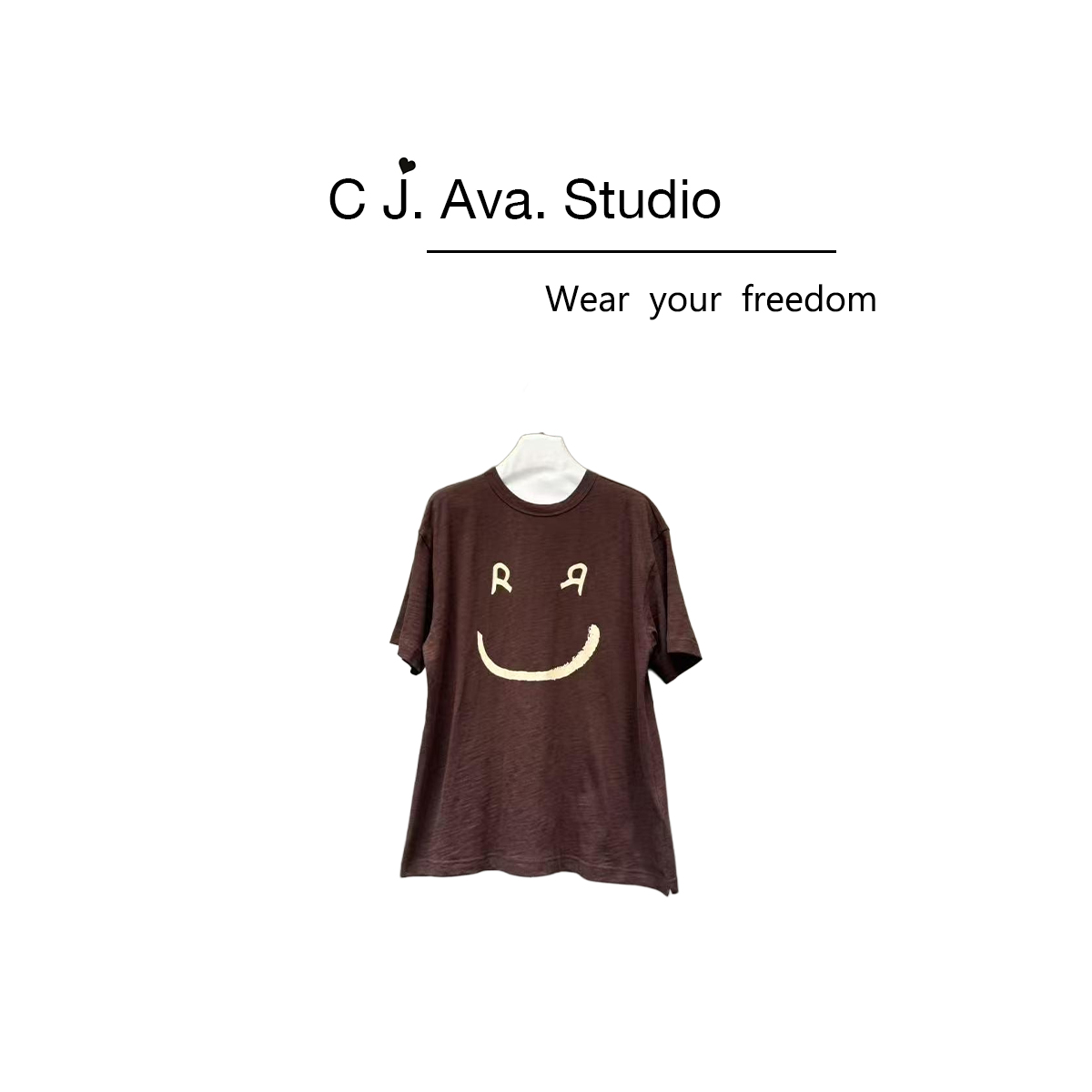 【CJ.Ava Studio】设计师微笑短袖T恤