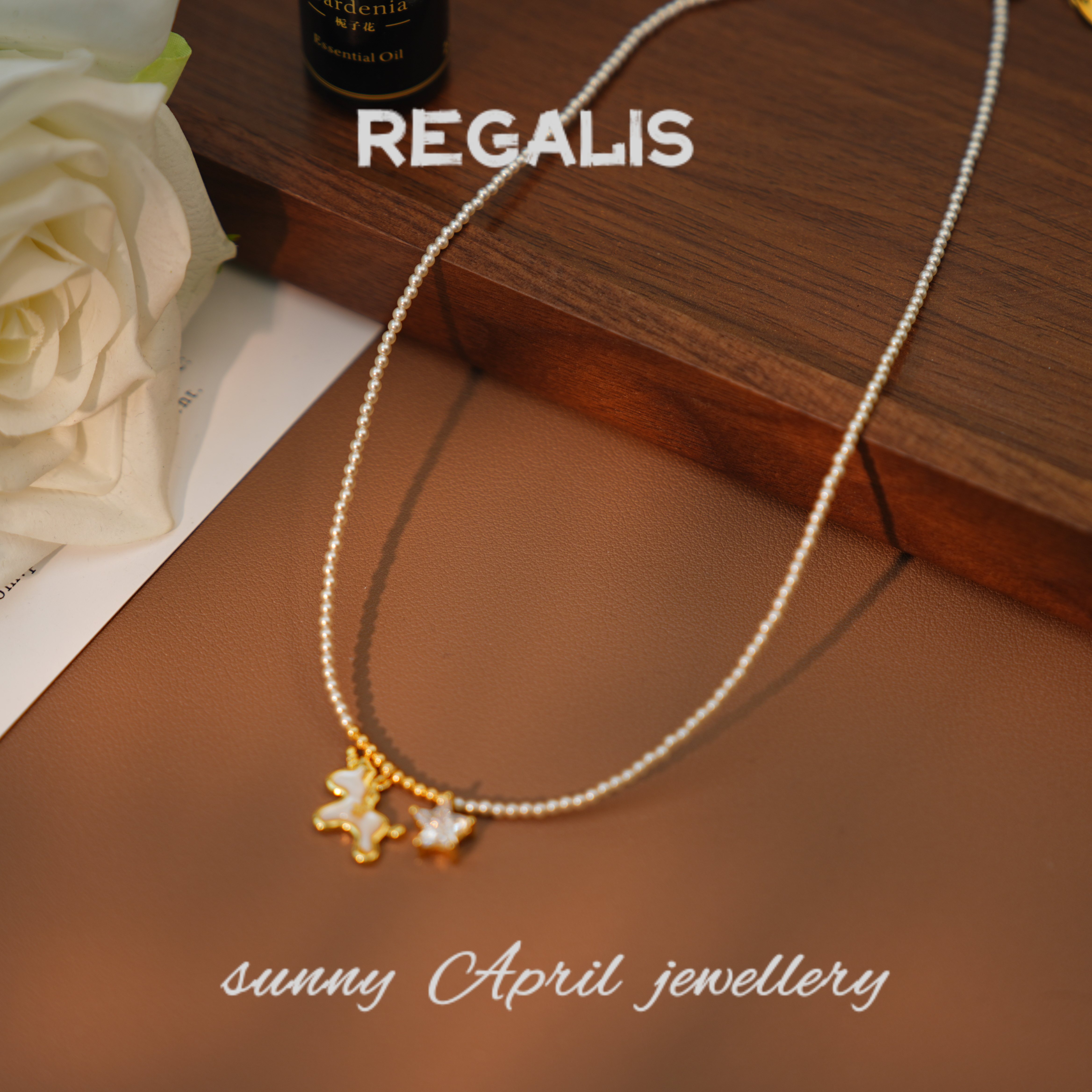 铜合金项链 幸运独角兽锁骨链简约复古链子X0070