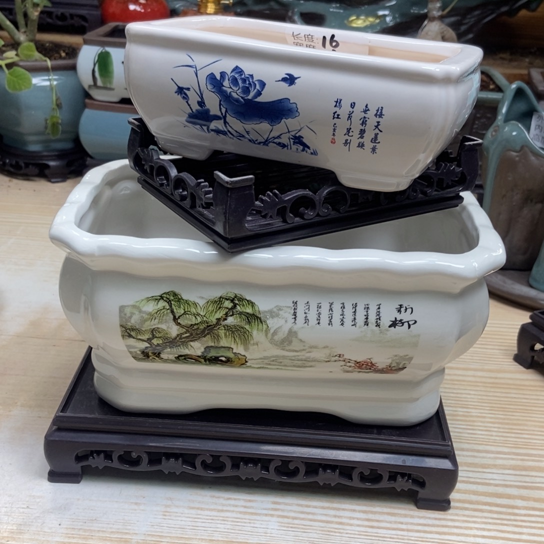 瓷片陶瓷花盆陶瓷艺术