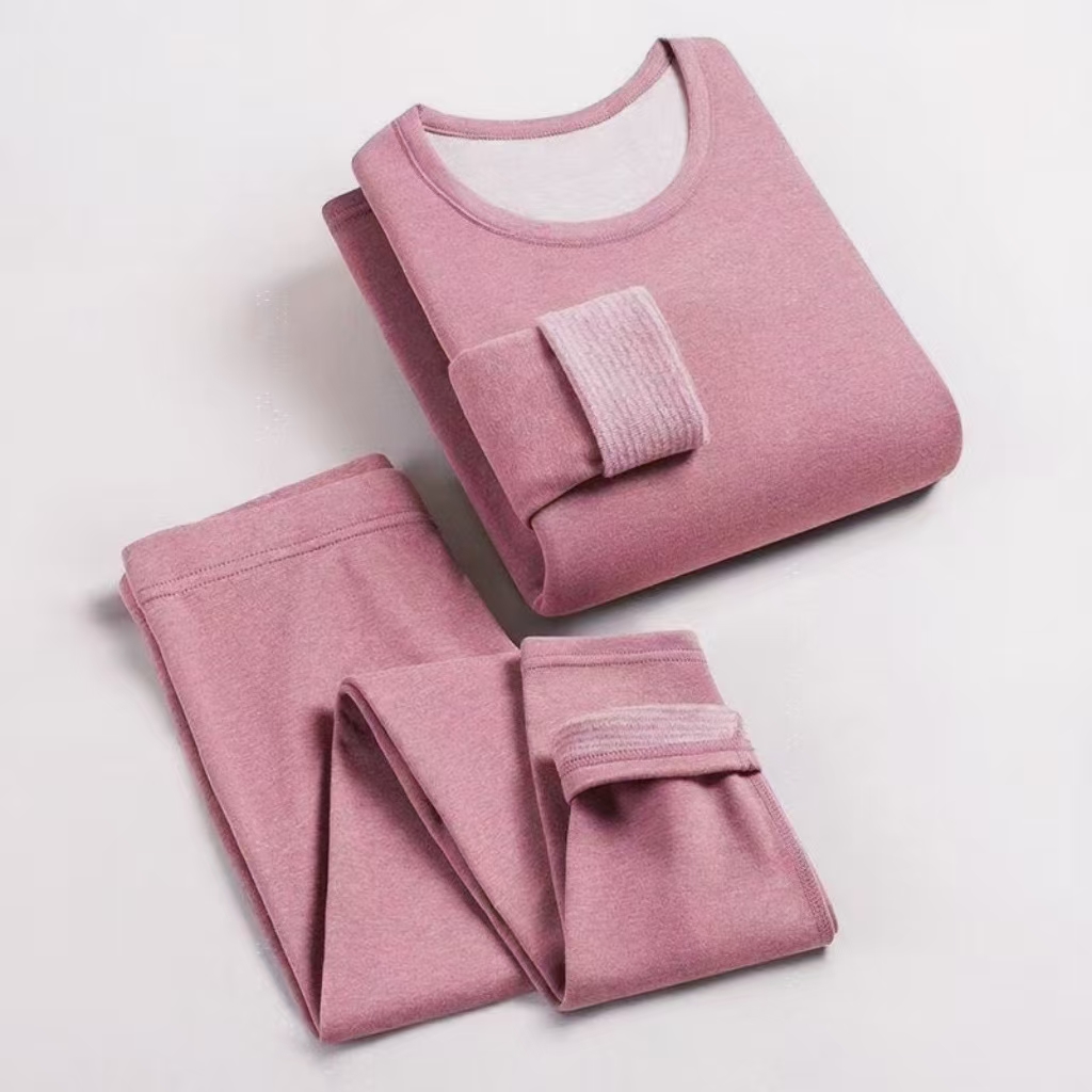 【漉专属】蚕丝羊绒双面空气层保暖男女同款套装