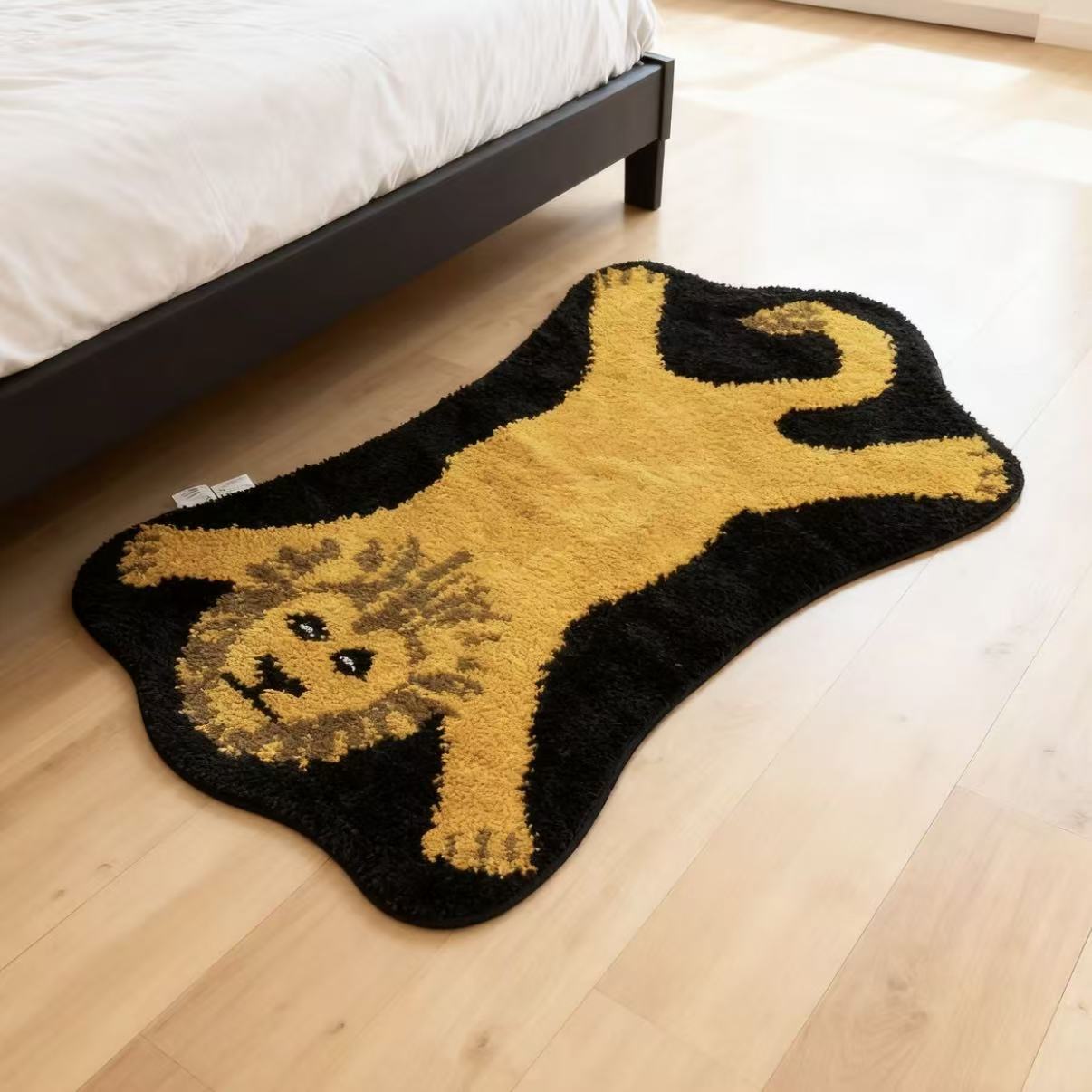 【同款低价】可爱卡通床边地毯卧室进门浴室床边毯地垫毛绒脚垫