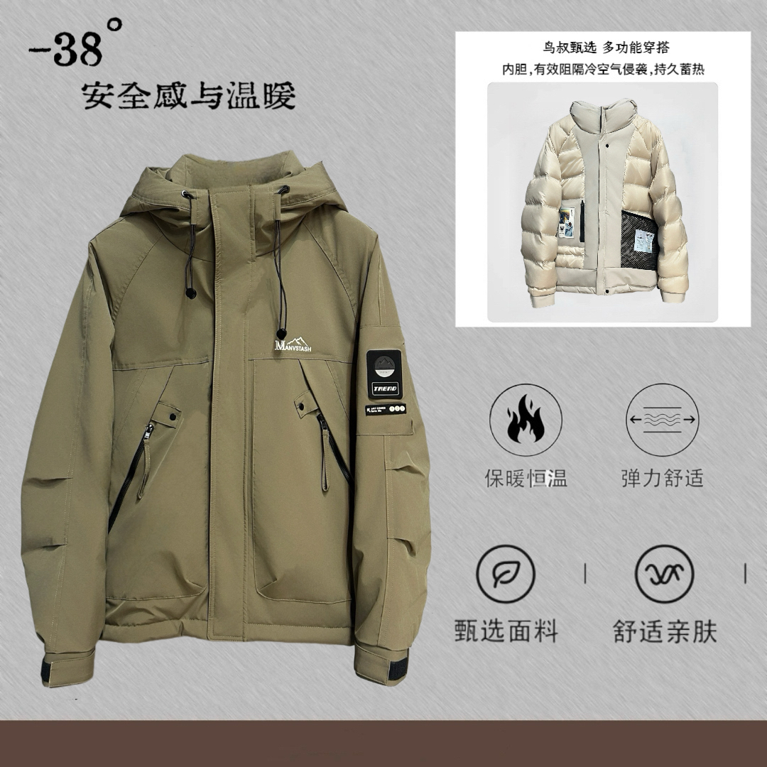 诚哥-DM888*（巨人国大冒险）行走的暖宝（国标羽绒服）情侣加厚外套