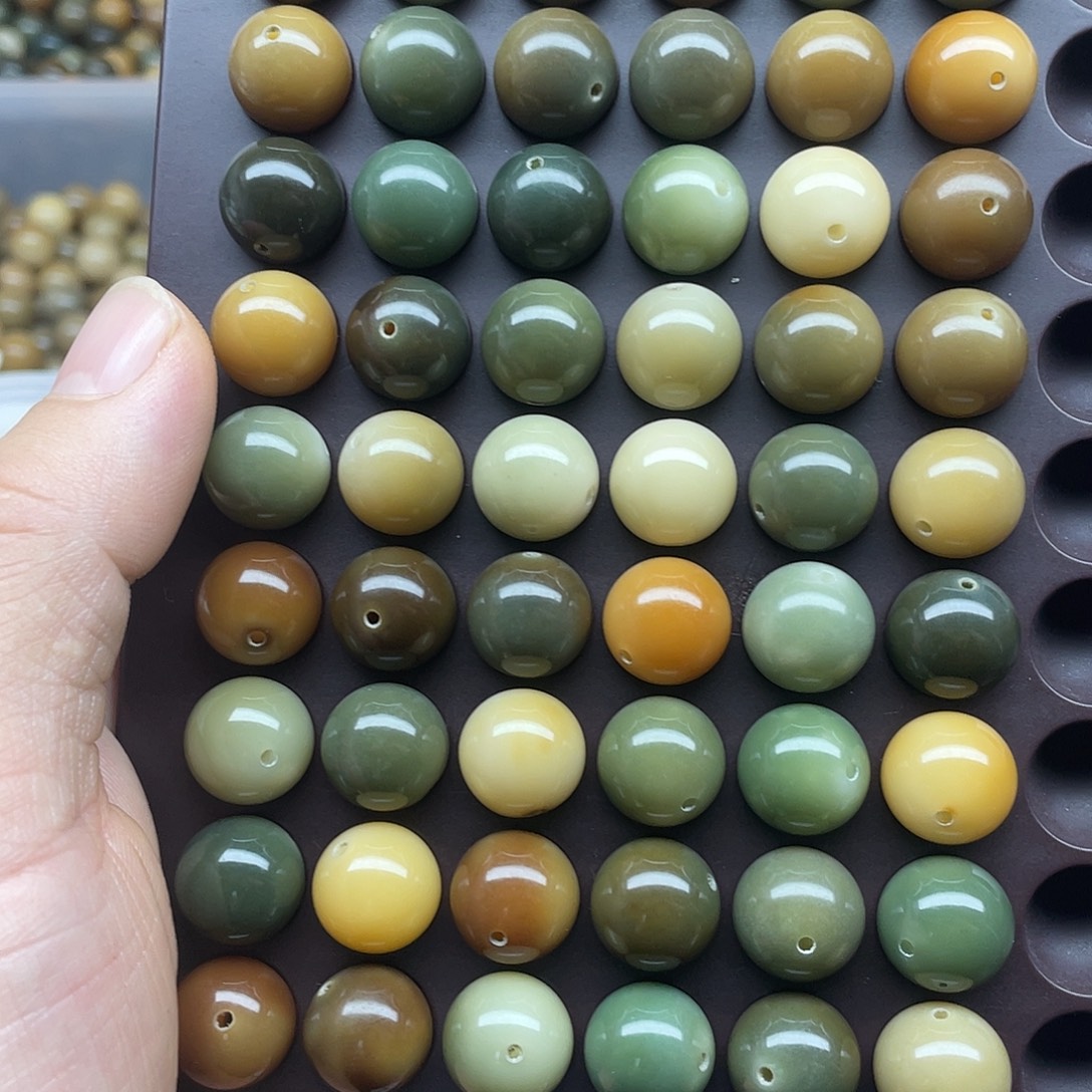 吊坠白玉菩提14精品多宝圆50颗➕灯牌宠10