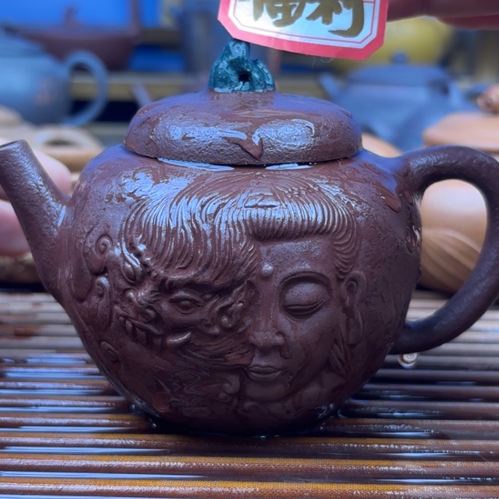 茶壶紫砂一念之间原矿老紫泥220c