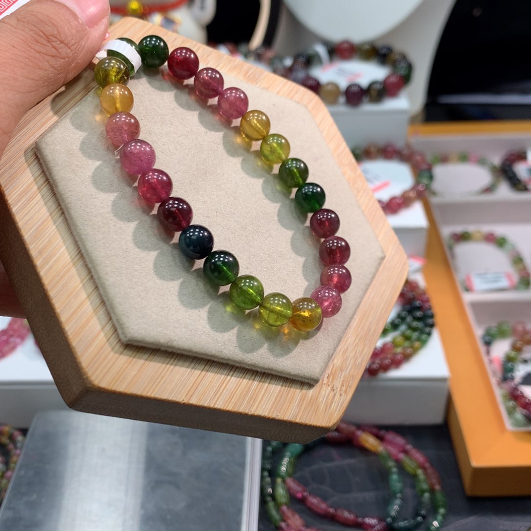 碧玺手链未镶嵌        7.8mm 