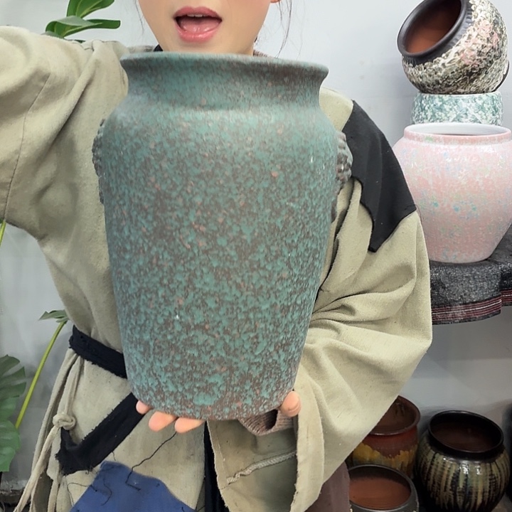 18×29 -粗陶花盆有孔-买买买