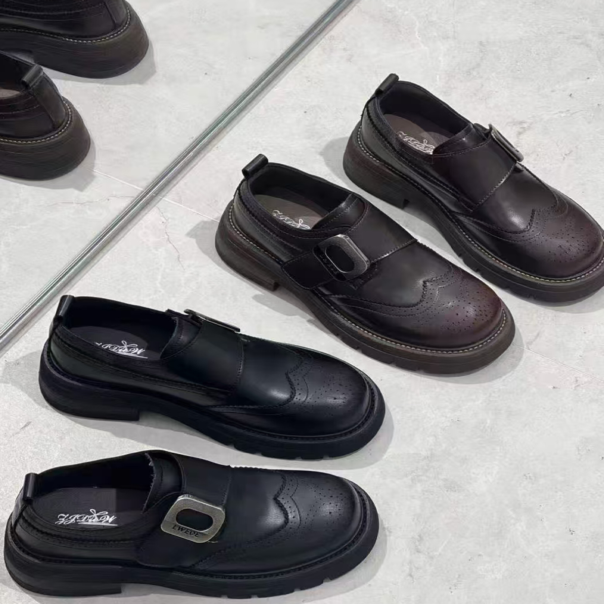 新品真皮牛皮百搭乐福鞋单鞋女鞋2878