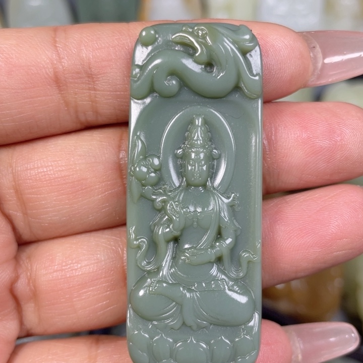 和田玉未镶嵌挂件