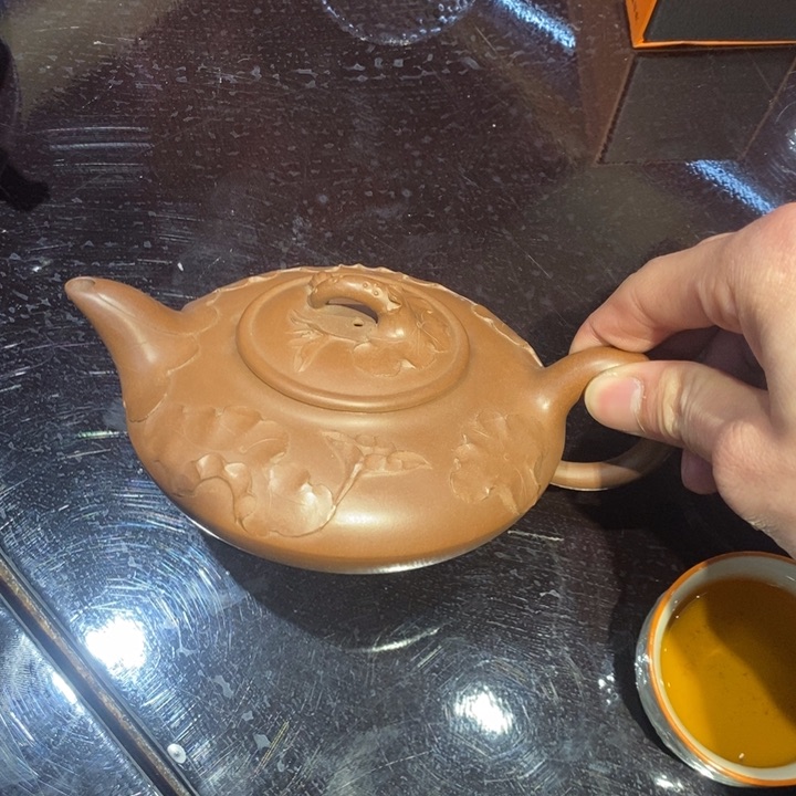 紫砂茶壶 荷花壶 蒋艺华作品