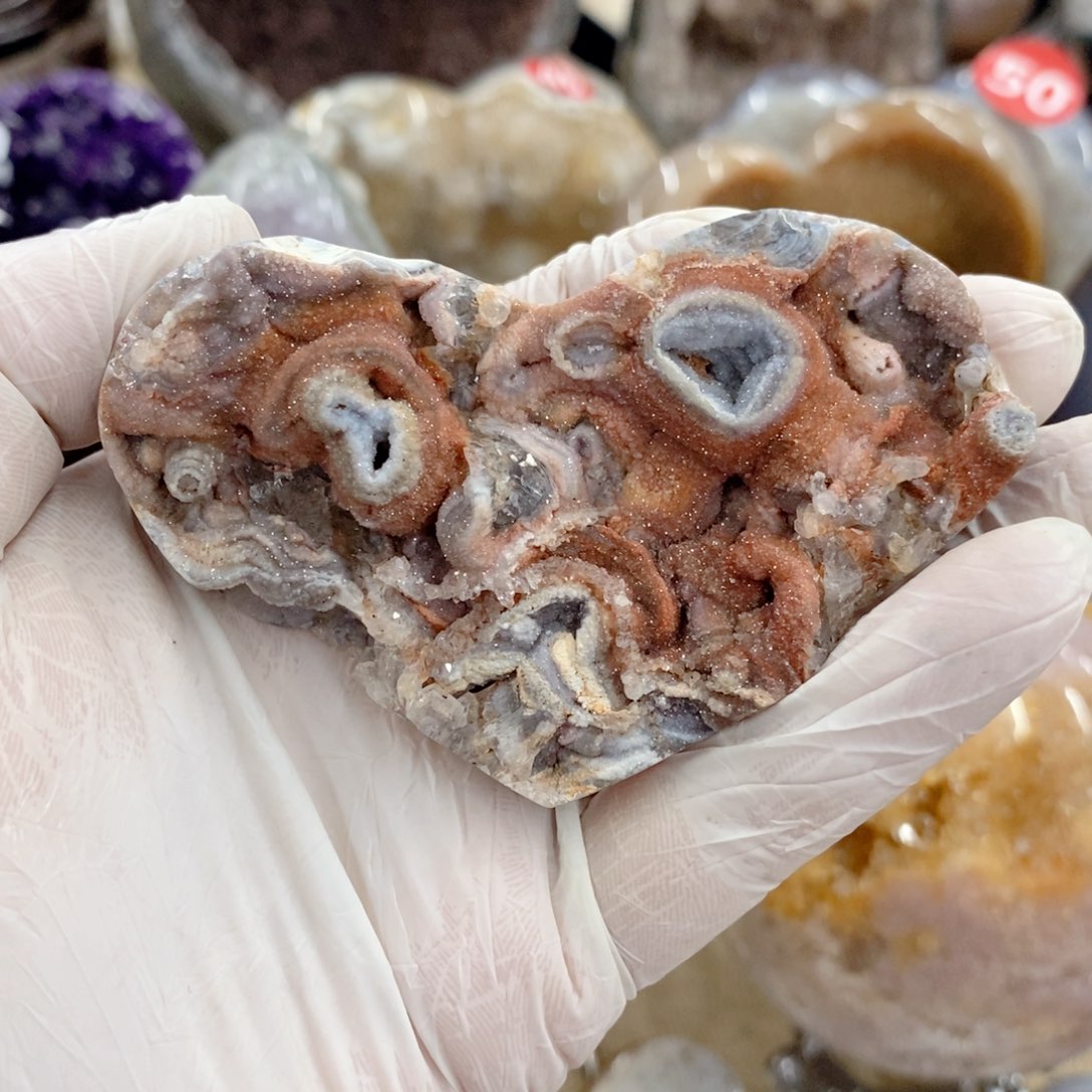 水晶天然水晶摆件9K金镶嵌