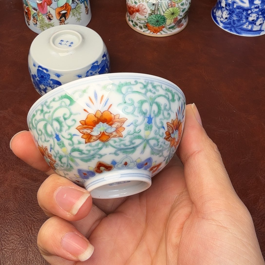 小***子陶现代景德镇全手工全手绘陶瓷