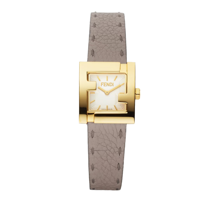 Fendi/芬迪灰色表带FF标志手表FOW989A2YGF1NOU