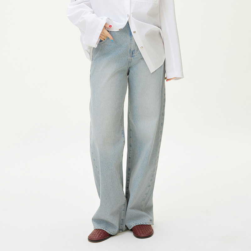 GOLDENBARRY|503168复古蓝直筒牛仔裤