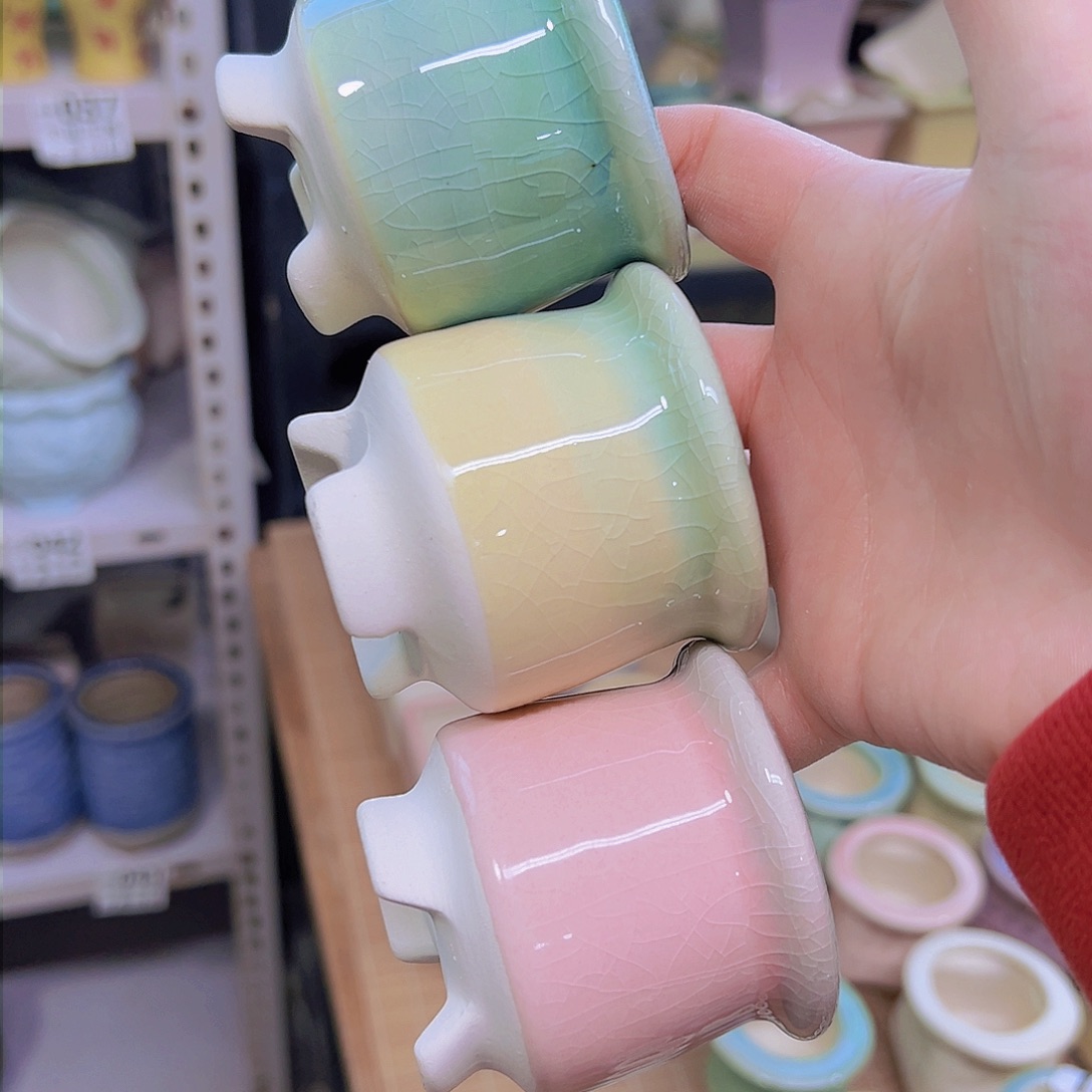 红陶陶瓷花盆当场满12包邮