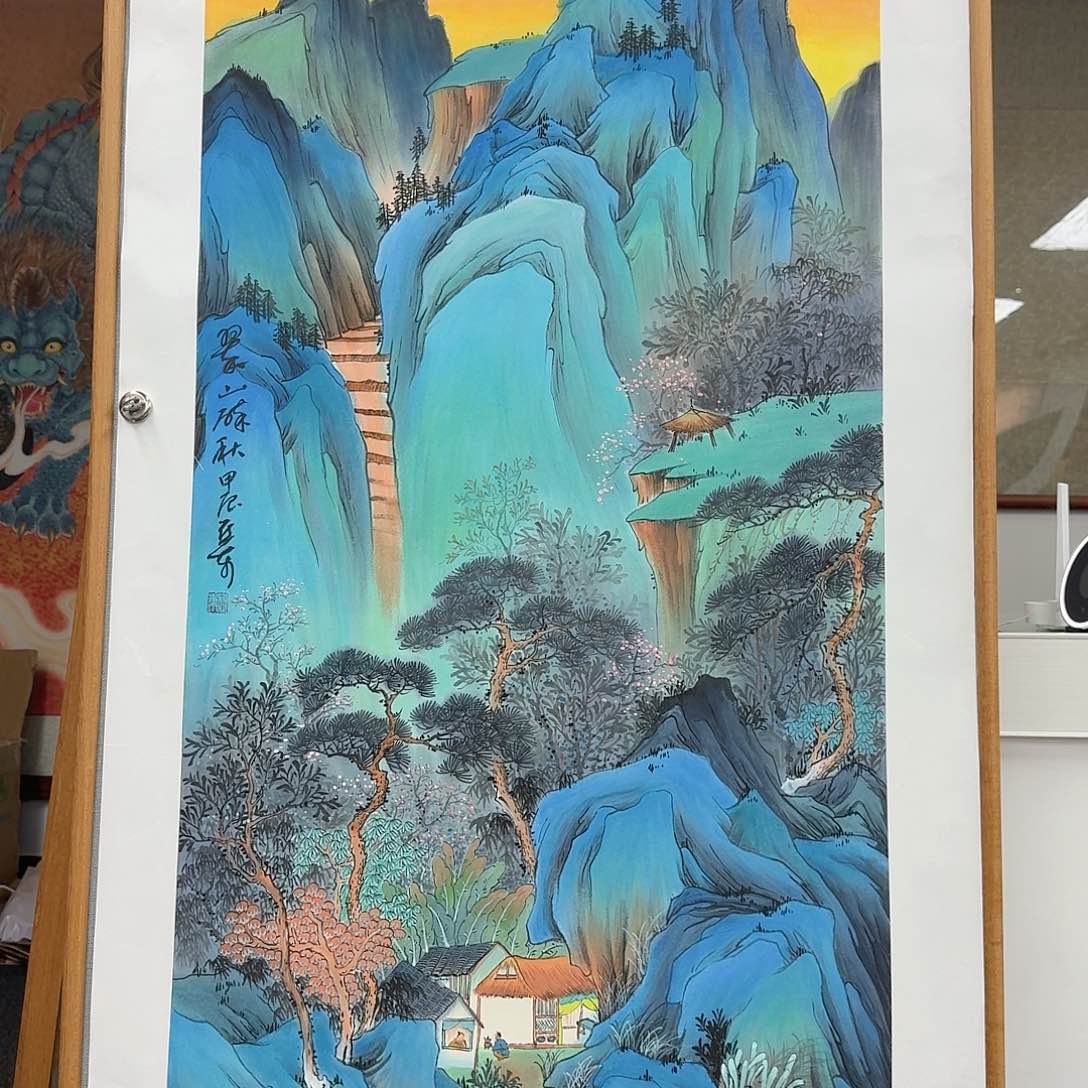 国画多次参加国内外大型