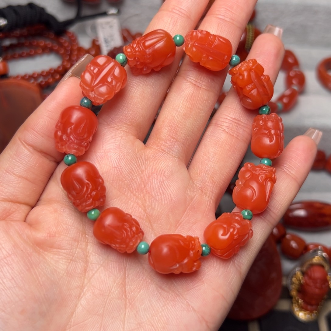 南红玛瑙未镶嵌配饰