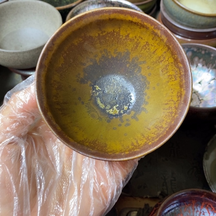 茶盏建阳建盏微瑕柴烧