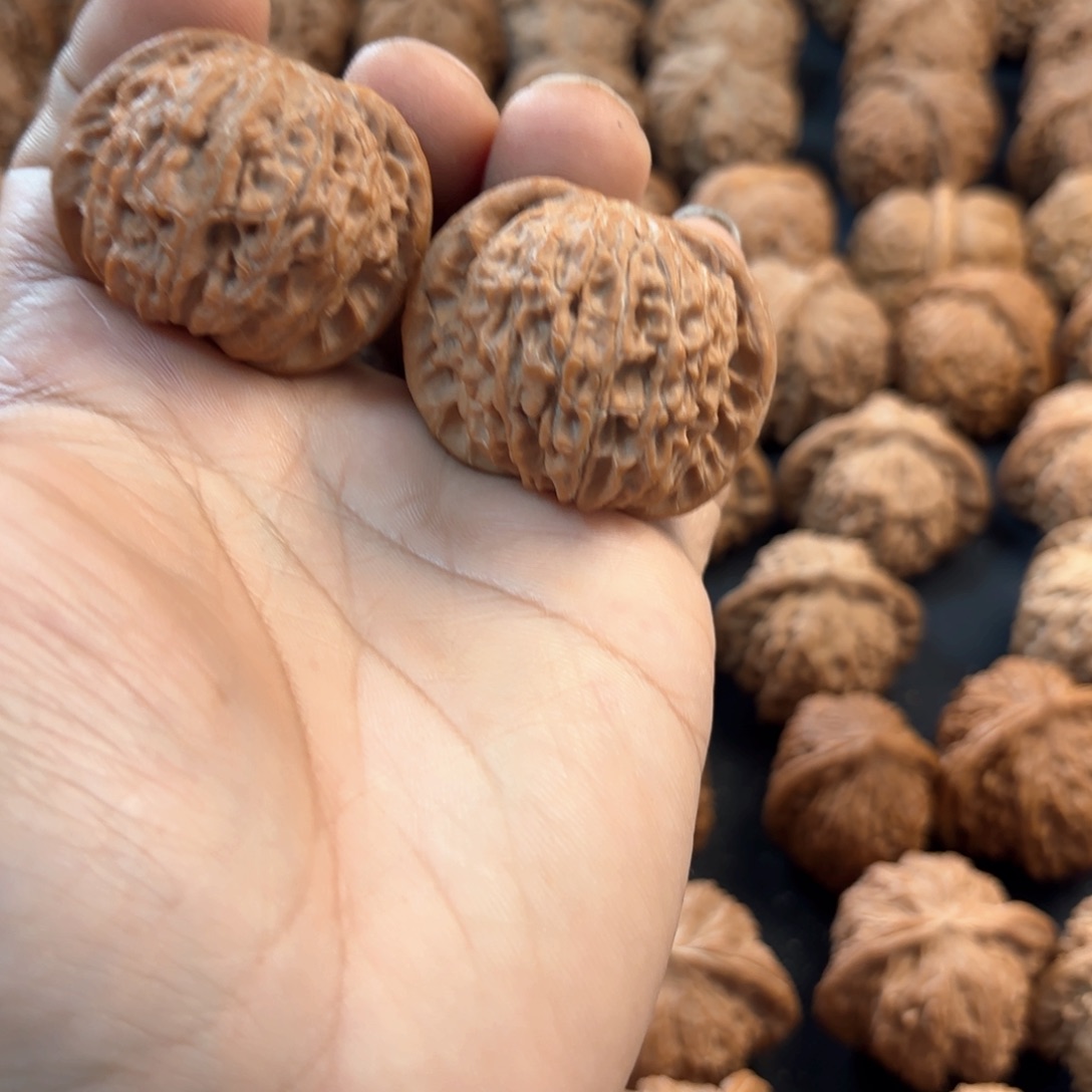 文玩核桃把件七**?磨盘