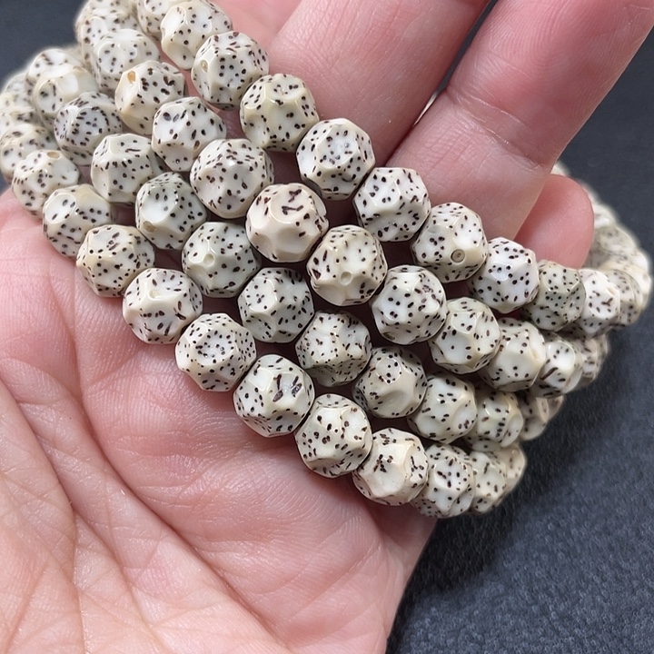 星月菩提把件雕刻七巧棱珠120颗