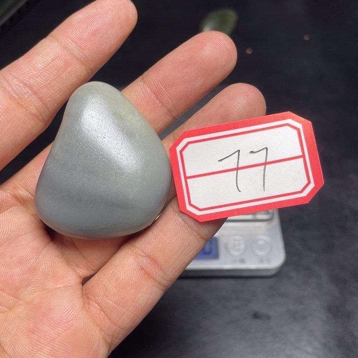 和田玉未镶嵌颈饰简*77