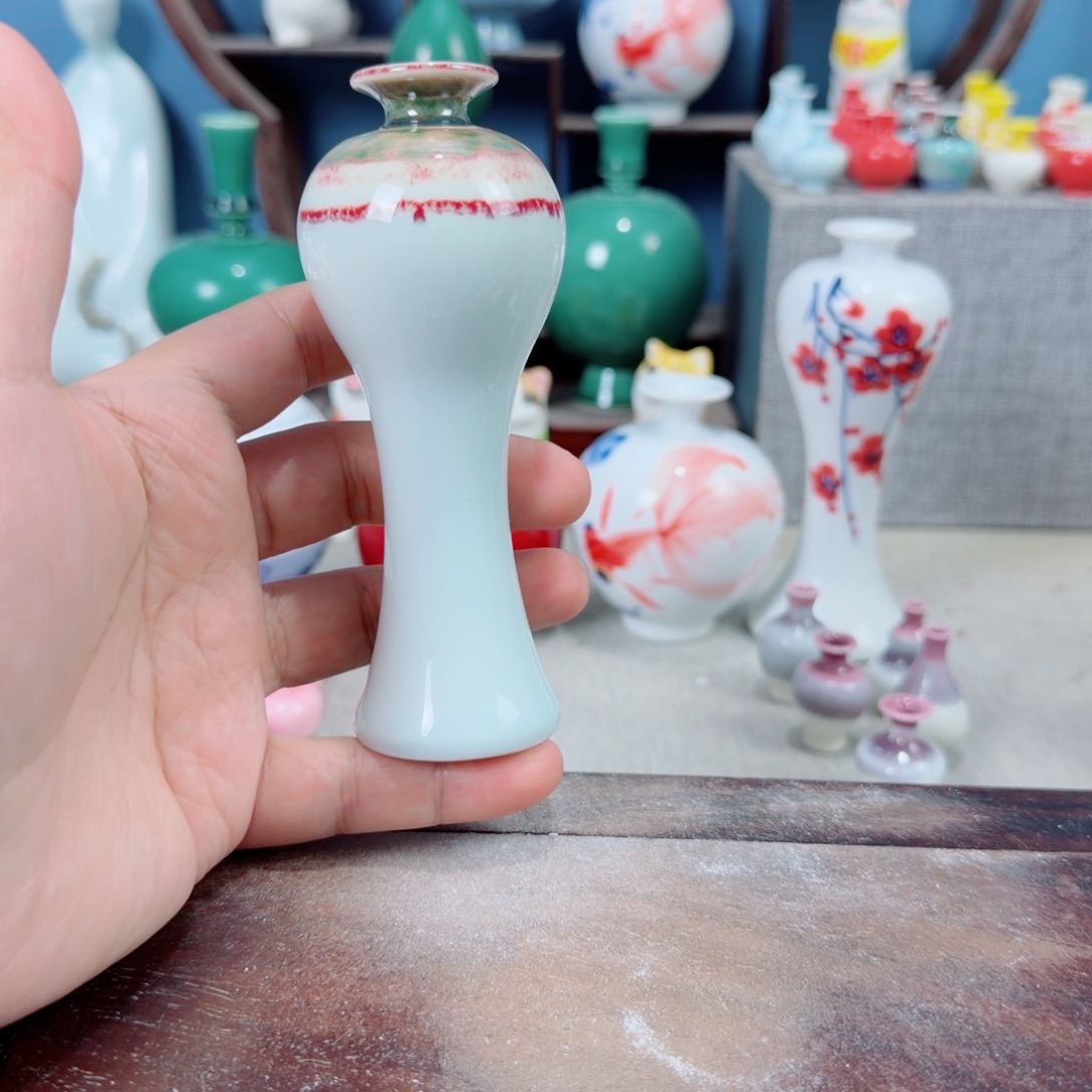 陶瓷手工小花器摆件
