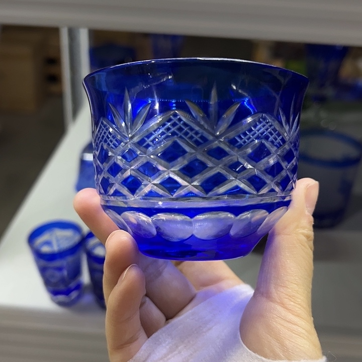 手柄款水晶玻璃微瑕一个