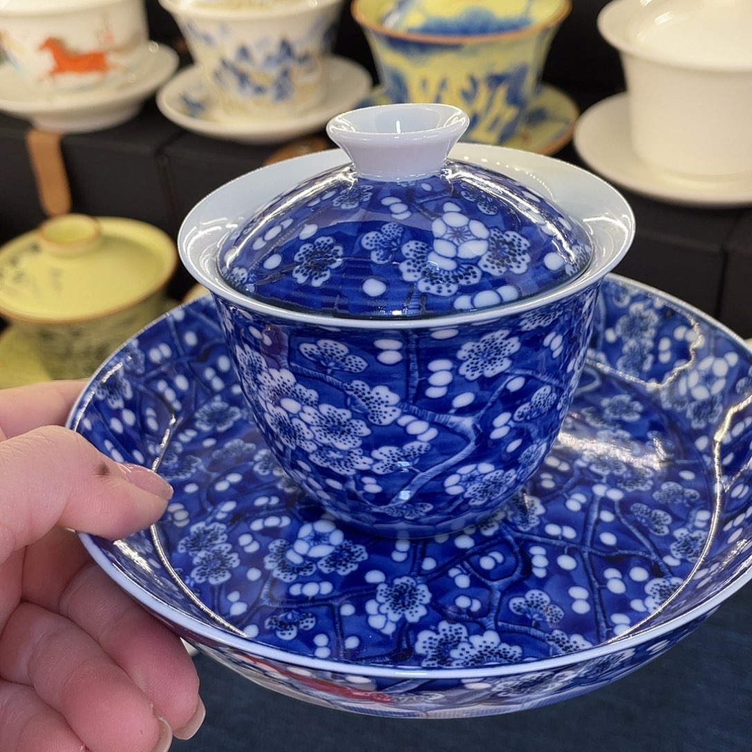陶景德陶瓷盖碗茶具