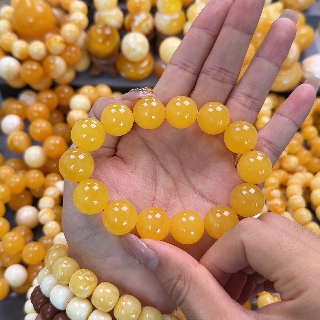 蜜蜡未镶嵌珠宝奇石同料17mm