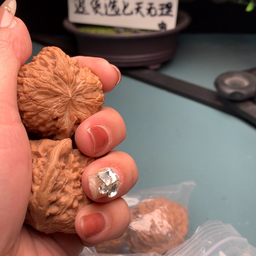 文玩核桃把件和尚头4041