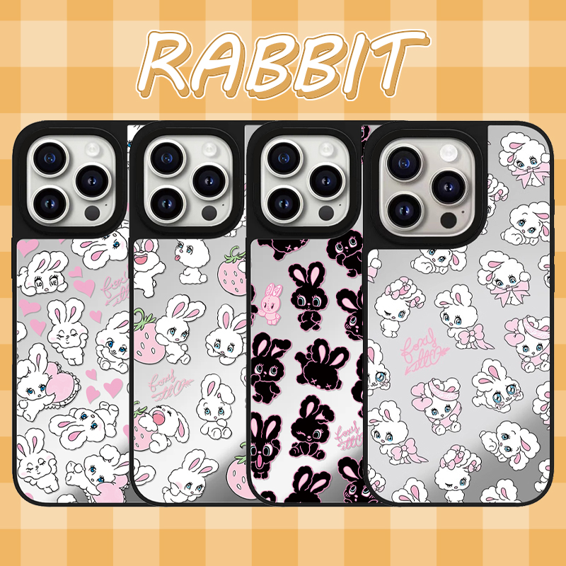 张元英同款可爱兔子适用iphone17/16/15手机壳14promax苹果13pro