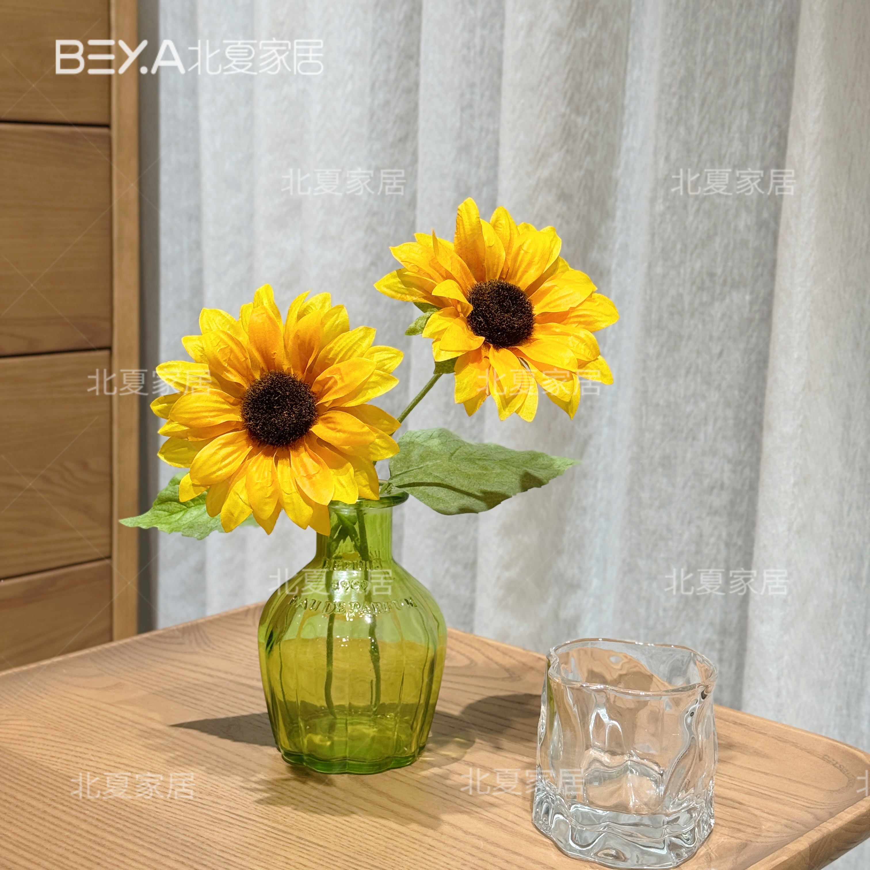 向日葵仿真花束摆设干花瓶家居客厅落地假花装饰品插花艺摆件