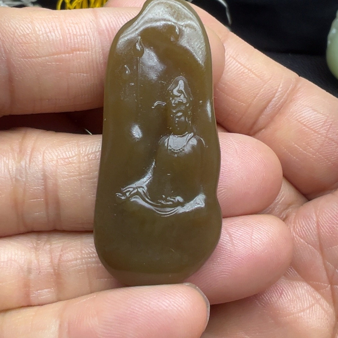和田玉（糖玉）未镶嵌吊坠(不含链)