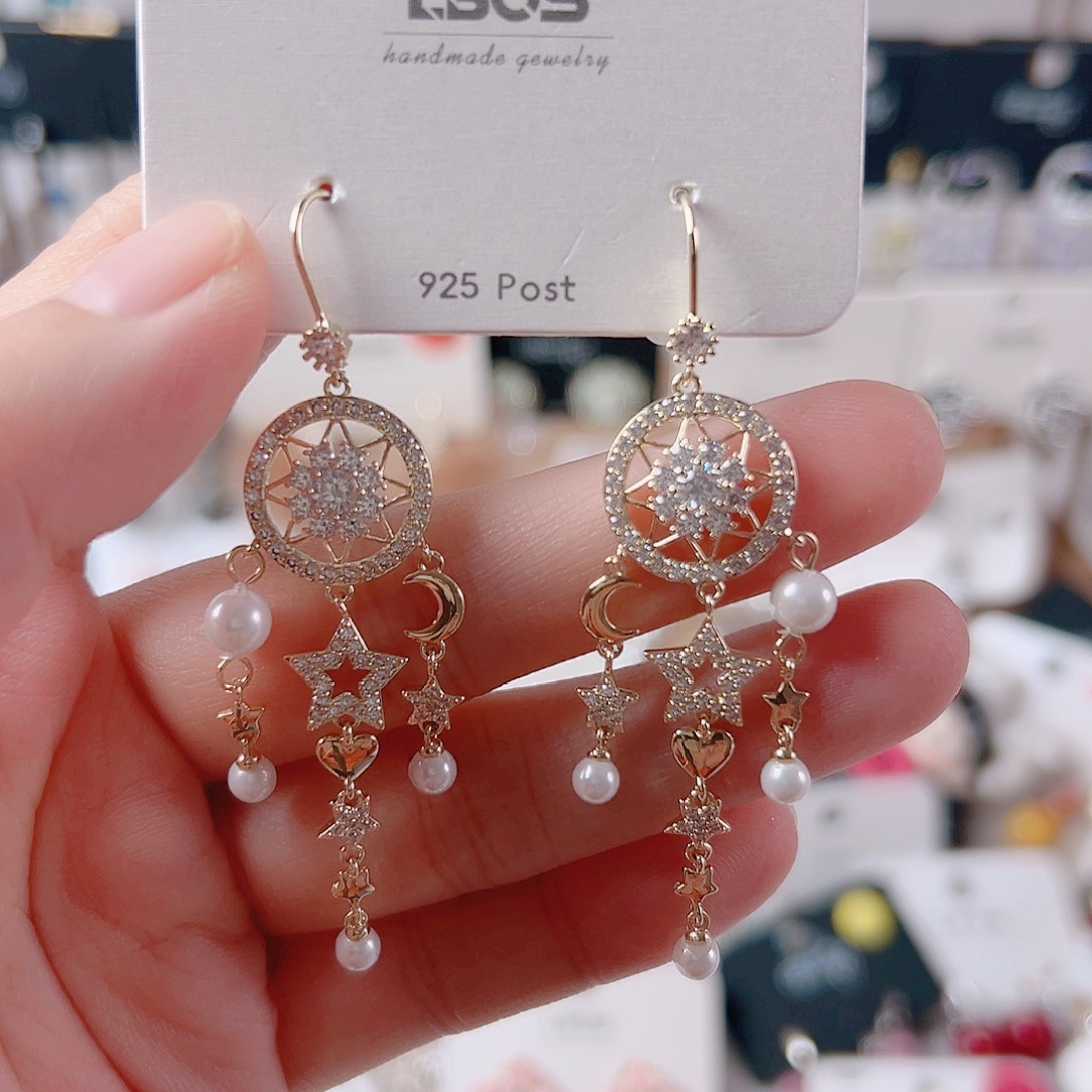 琉璃纯铜合金耳环的