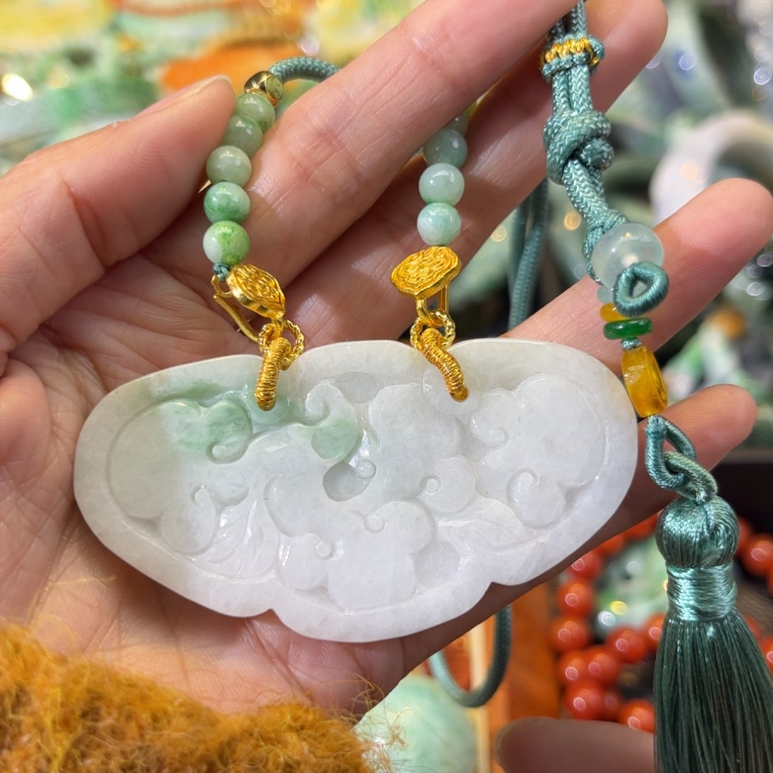 翡翠颈饰未镶嵌待编款默认微瑕