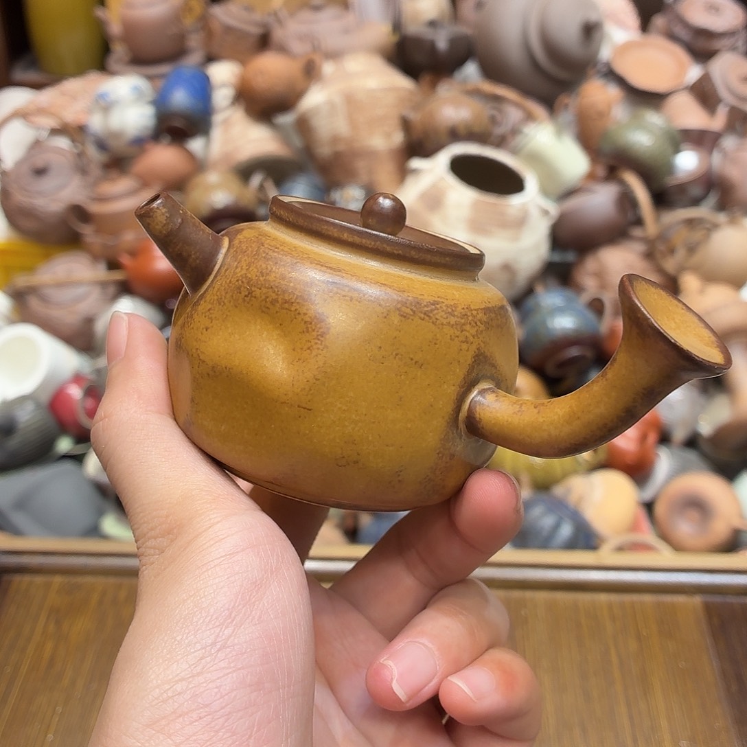 柴烧老岩泥高温茶器皿